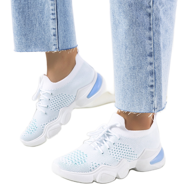 Daniela sports sneakers in white and blue