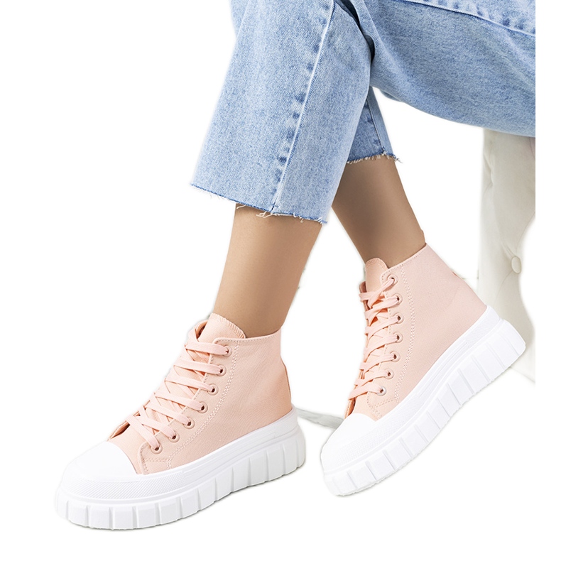 Merit pink women's sneakers