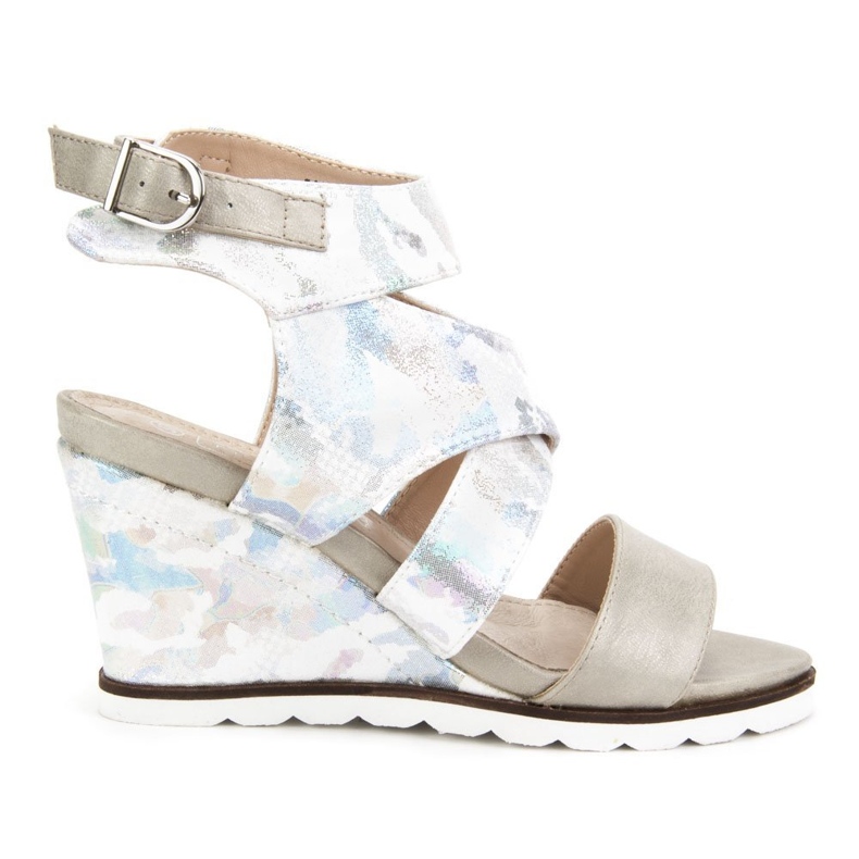 Filippo DS175 / 18 Sl silver sandals grey multicolored