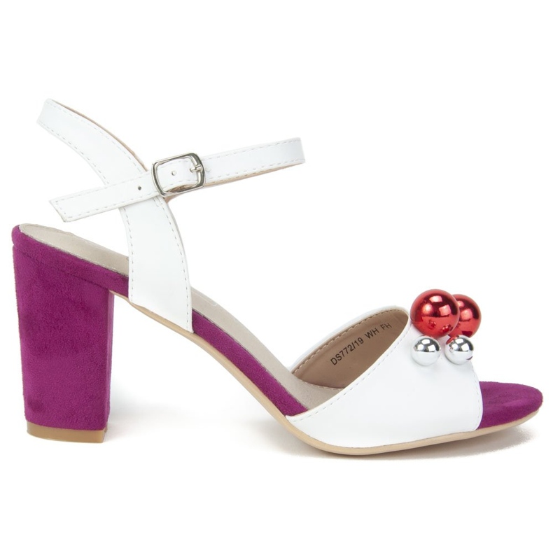 Filippo DS772 / 19 Wh Fh white sandals pink