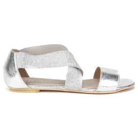 Filippo DS780 / 19 Si Silver sandals grey golden yellow