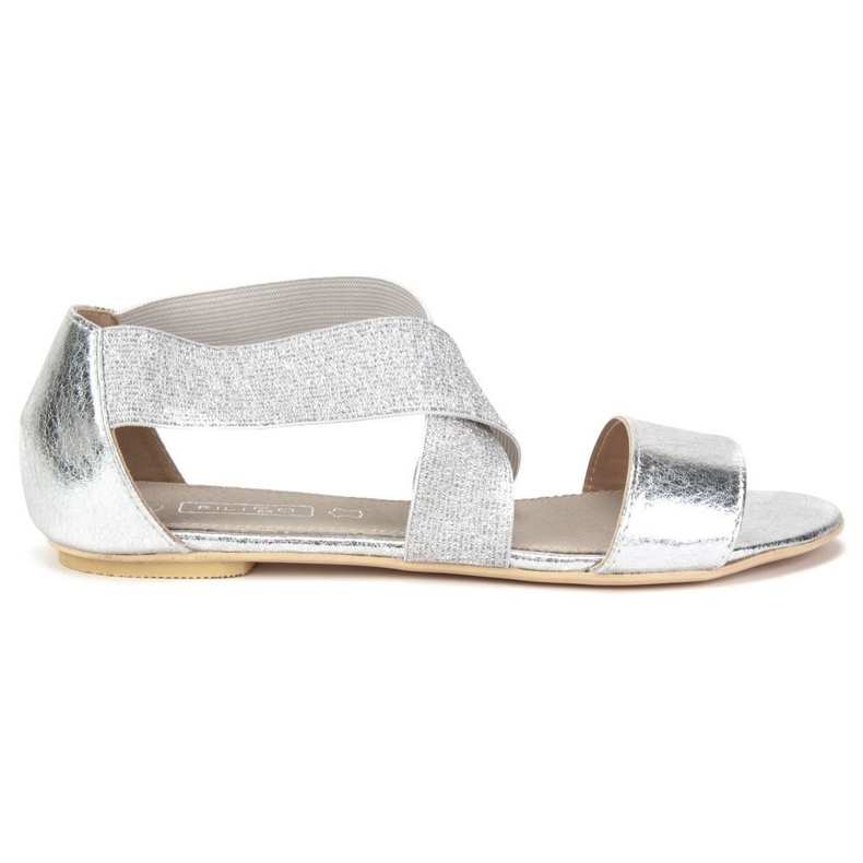 Filippo DS780 / 19 Si Silver sandals grey golden yellow