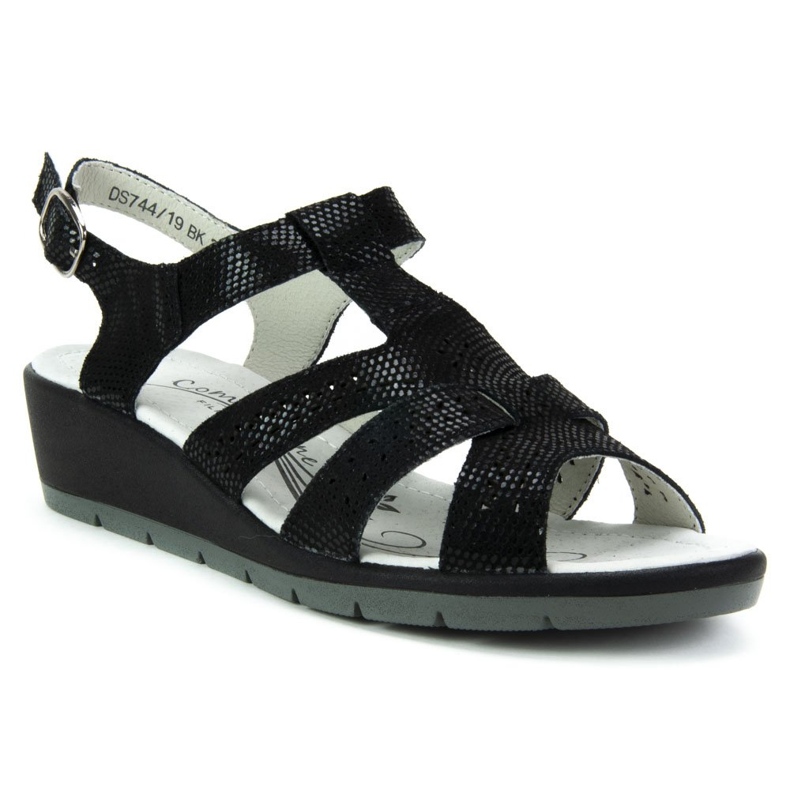 Leather sandals Filippo DS744 / 19 Bk black