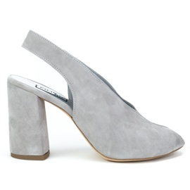 Filippo 1448 Gray Suede Sandals grey