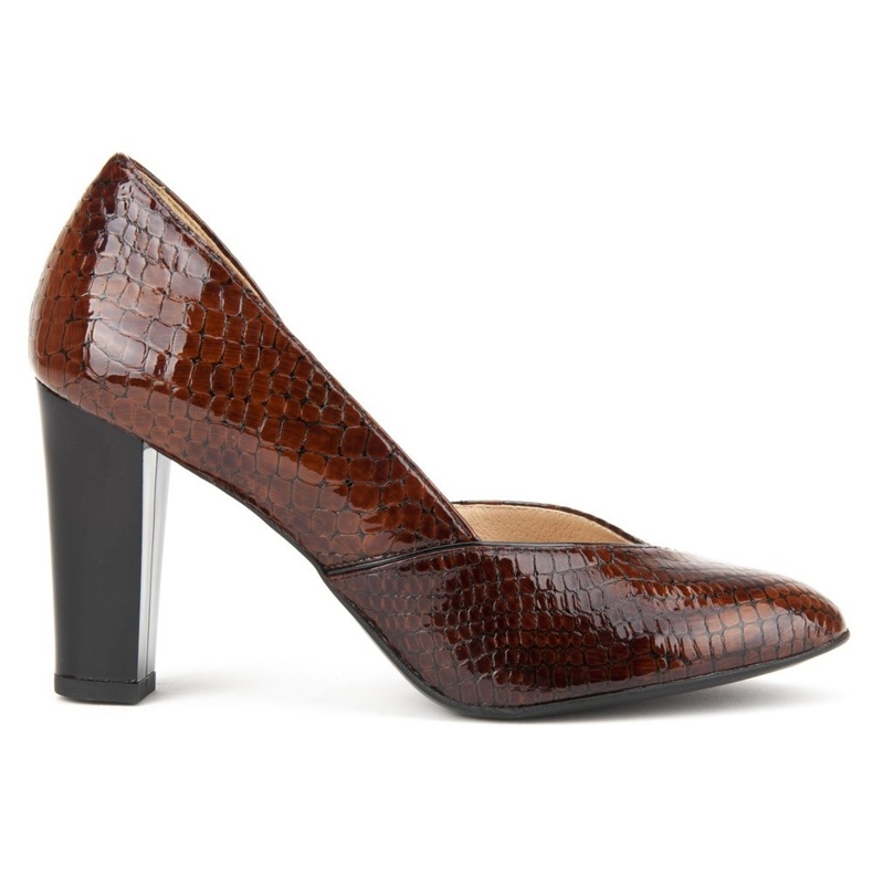 Filippo F280 Rudy Krokodyl pumps brown