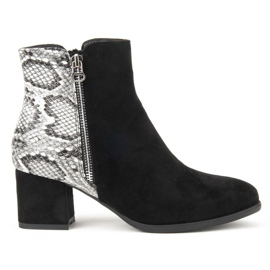 Filippo DBT977 / 19 Bk Gr Black Gray boots