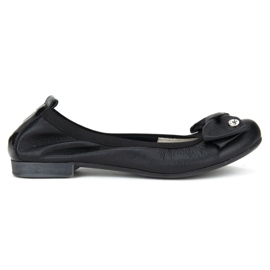 Filippo 477 Black Grain ballerinas