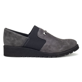 Filippo 010 Gray Suede Shoes grey