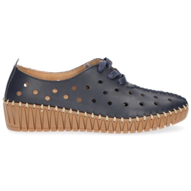 Leather shoes Filippo DP1230 / 20 Nv navy blue