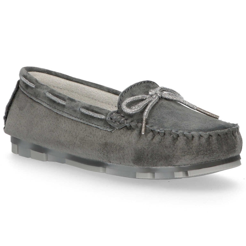 Leather loafers Filippo DP1203 / 20 Gr gray grey