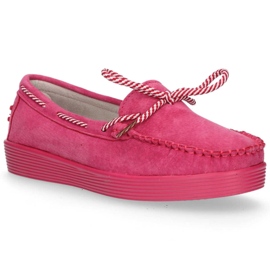 Leather shoes Filippo DP1200 / 20 Fh pink purple