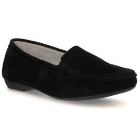 Leather moccasins Filippo DP644 / 20 Bk black