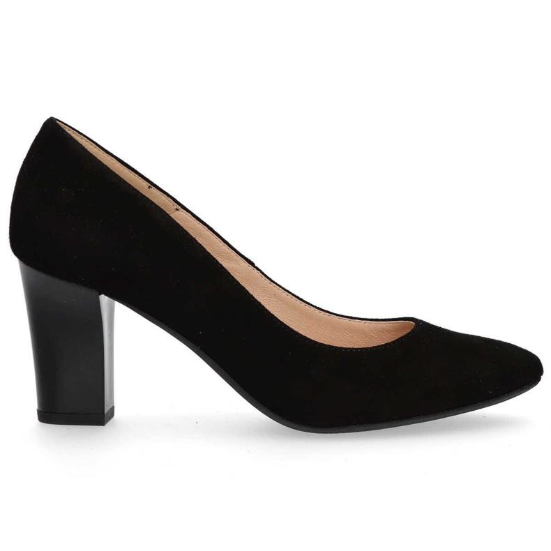Filippo F637 Black Suede Pumps beige