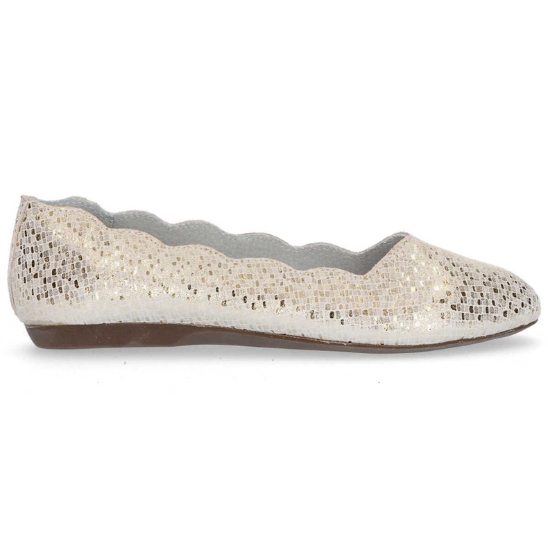 Leather ballerinas Filippo DP1336 / 20 Go golden yellow