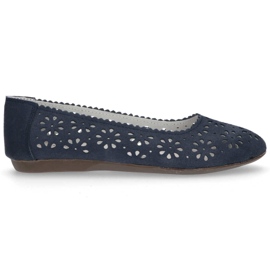 Leather shoes Filippo DP680 / 20 Nv navy blue