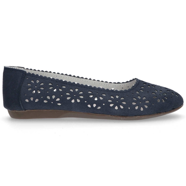 Leather shoes Filippo DP680 / 20 Nv navy blue