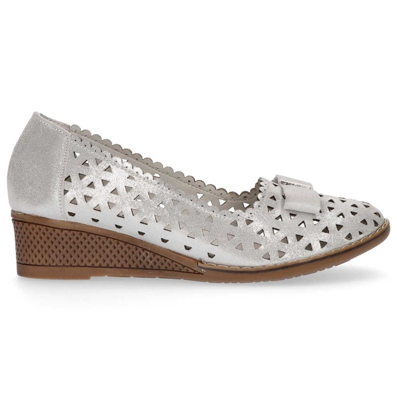 Leather shoes Filippo DP752 / 20 Si silver