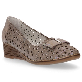 Leather shoes Filippo DP752 / 20 Gr gray grey Leather shoes Filippo DP752 / 20 Gr gray grey