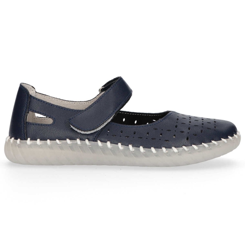 Leather shoes Filippo DP1262 / 20 Nv navy blue