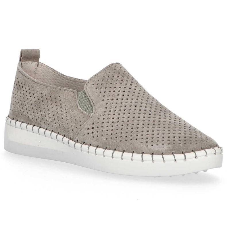 Leather shoes Filippo DP063 / 20 Gr gray grey
