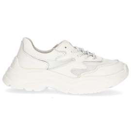 Leather sneakers Filippo DP1410 / 20 Wh white