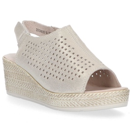 Filippo DS1249 / 20 Si silver sandals beige grey