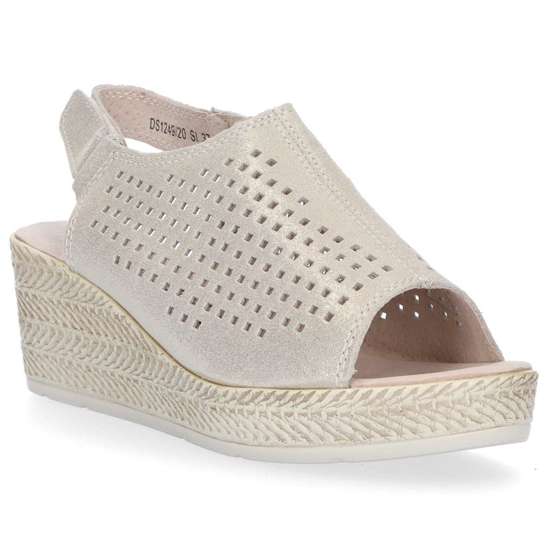 Filippo DS1249 / 20 Si silver sandals beige grey