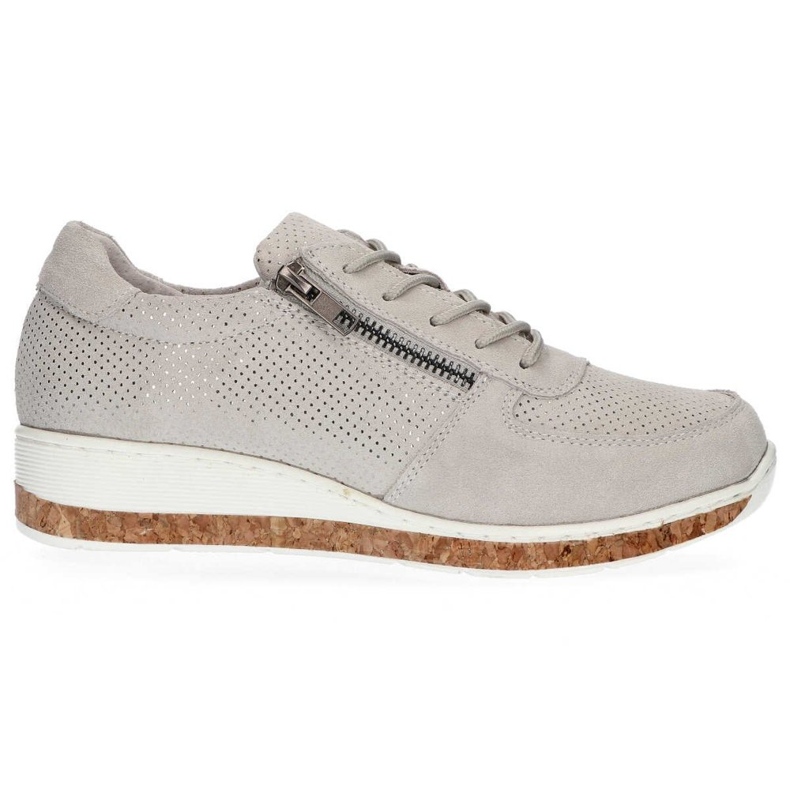 Leather shoes Filippo DP1252 / 20 Gr gray grey