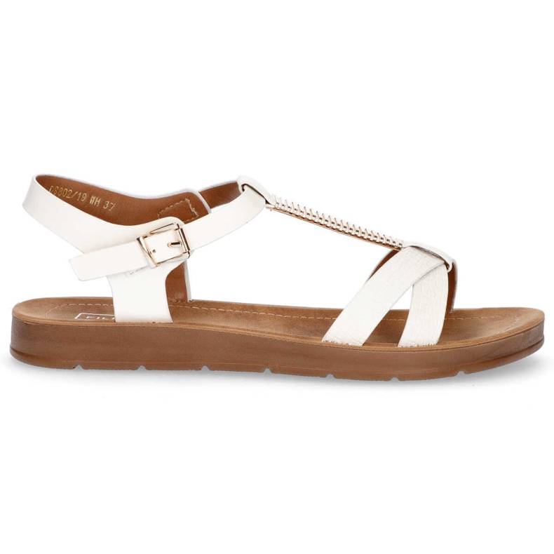 Filippo DS802 / 20 Wh White sandals brown