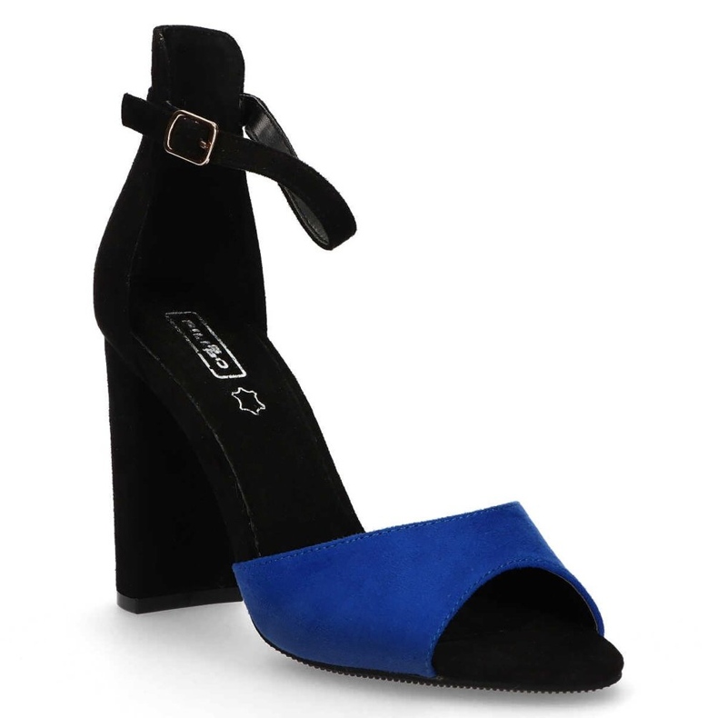 High-heeled sandals Filippo DS1376 / 20 Bl blue black navy blue High-heeled sandals Filippo DS1376 / 20 Bl blue black navy blue