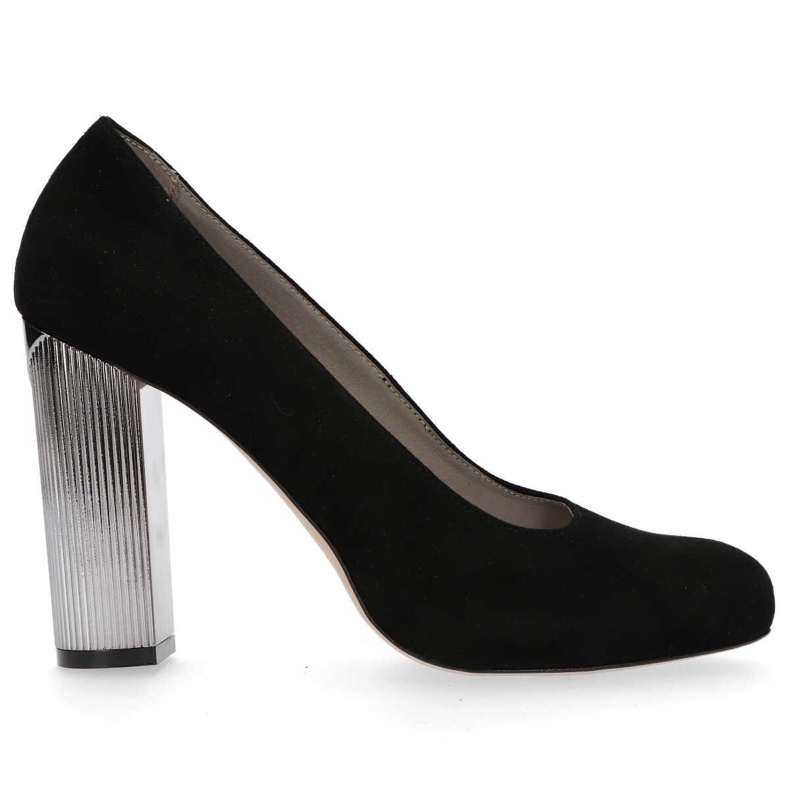 Filippo 1440 Black Suede Pumps