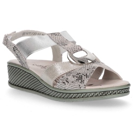 Filippo DS1417 / 20 Si Silver sandals grey