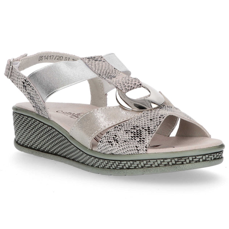 Filippo DS1417 / 20 Si Silver sandals grey