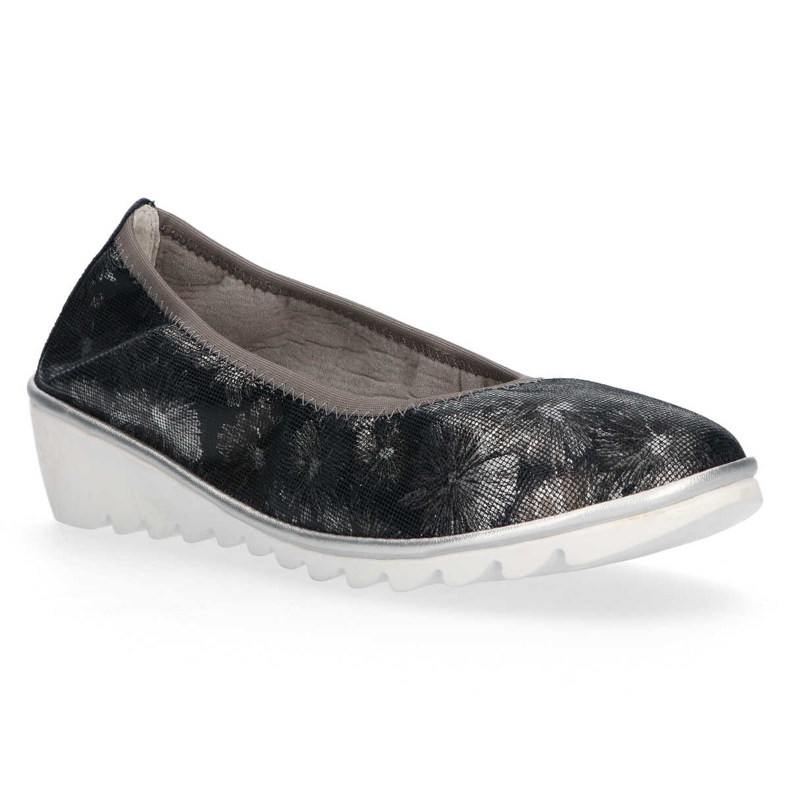 Leather shoes Filippo DP046 / 18 Nv Fl navy blue black