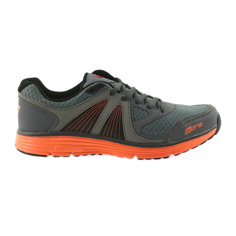 Gray ADI B.one 15-04-011 men's sports shoes orange grey Gray ADI B.one 15-04-011 men's sports shoes orange grey