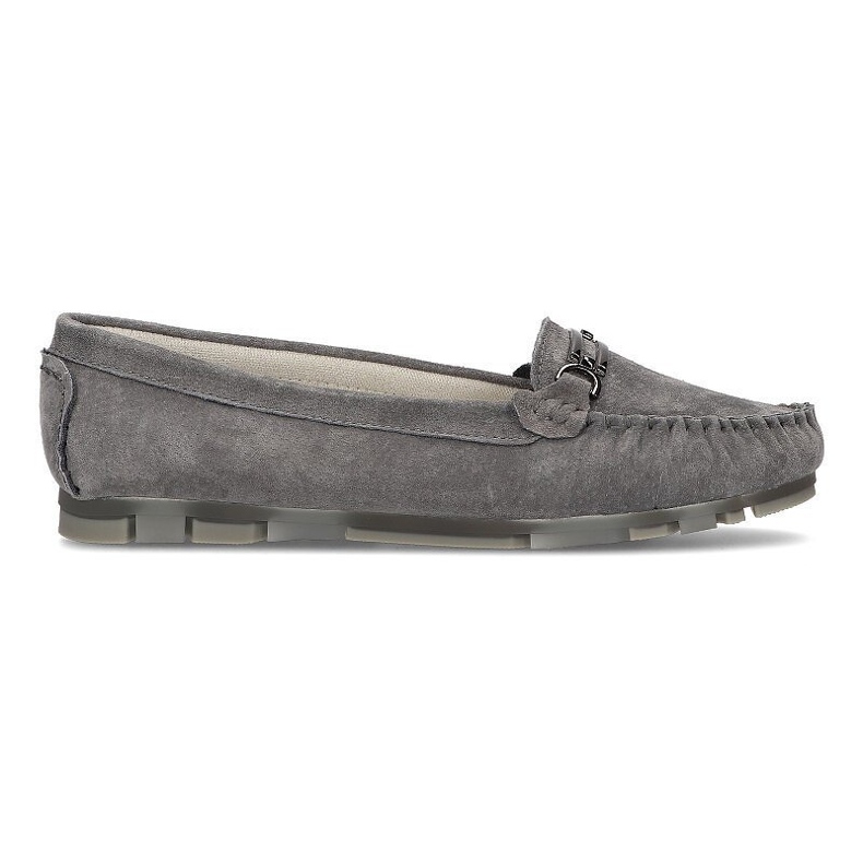Leather loafers Filippo DP1202 / 21 Gr gray grey