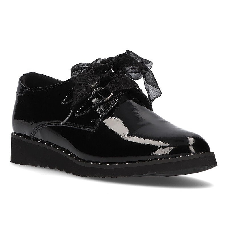 Leather shoes Filippo DP947 / 21 Bk black lacquered Leather shoes Filippo DP947 / 21 Bk black lacquered