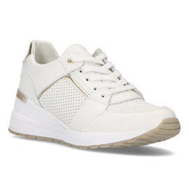 Leather sneakers Filippo DP2003 / 21 Wh white