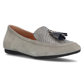 Leather lords Filippo DP2024 / 21 Gr gray grey Leather lords Filippo DP2024 / 21 Gr gray grey