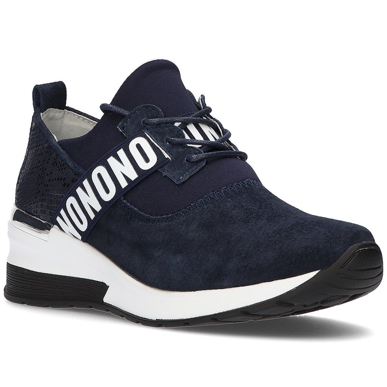 Leather sneakers Filippo DP1388 / 21 Nv navy blue Leather sneakers Filippo DP1388 / 21 Nv navy blue
