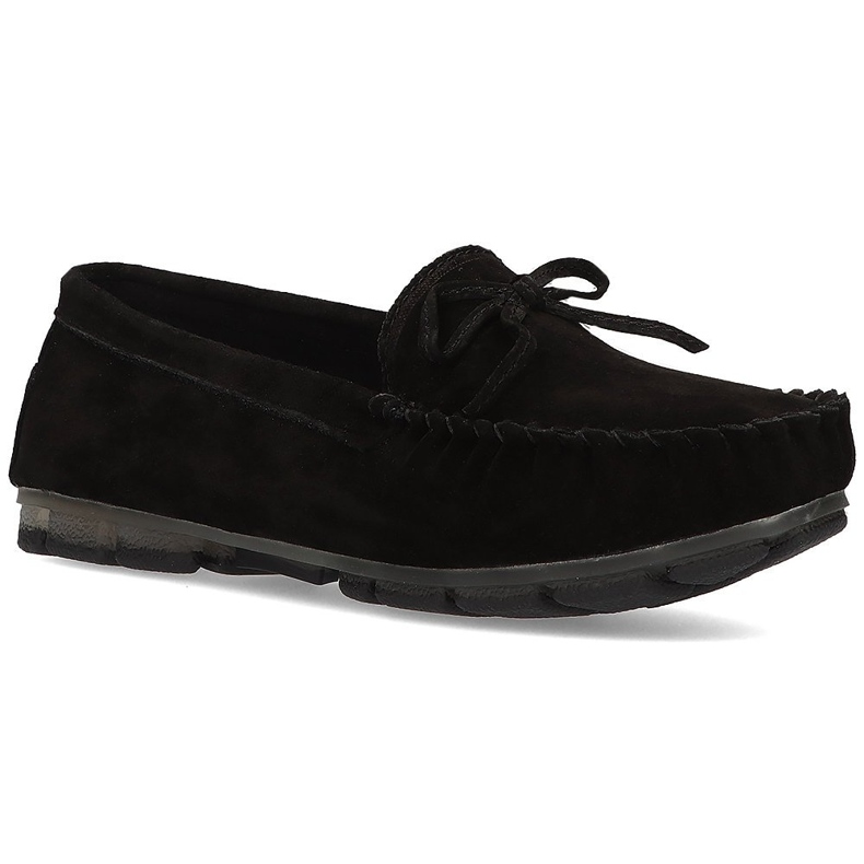 Leather moccasins Filippo DP1204 / 21 Bk black