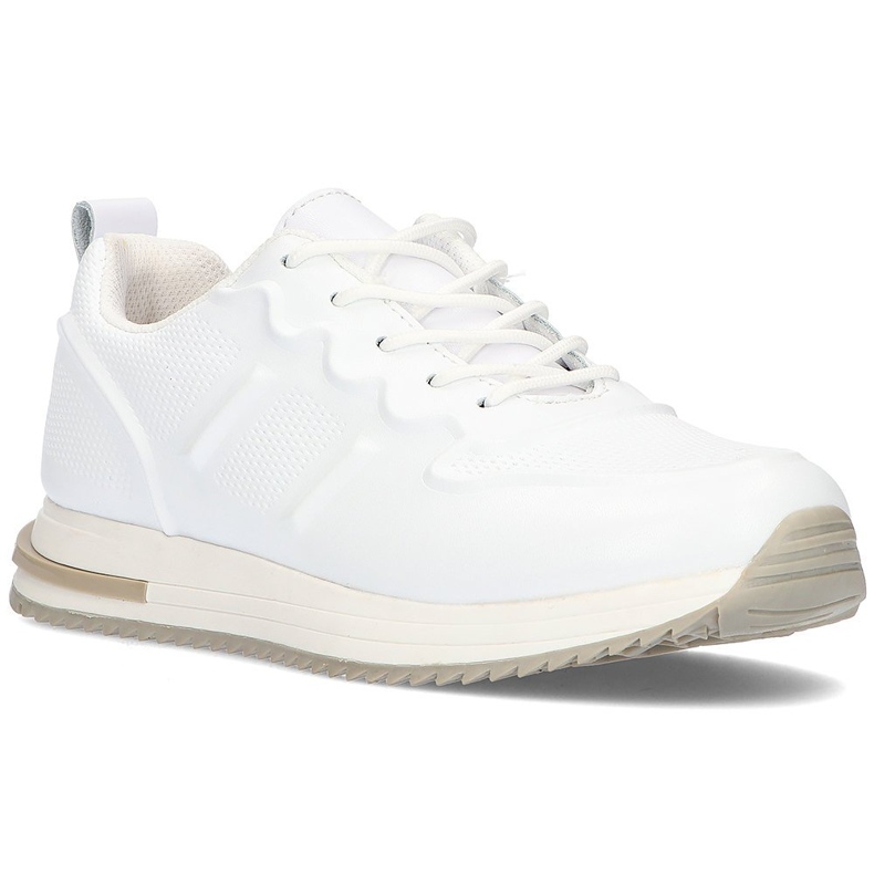 Leather sports sneakers Filippo DP2017 / 21 Wh white