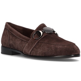 Leather loafers Filippo DP2148 / 21 Br brown