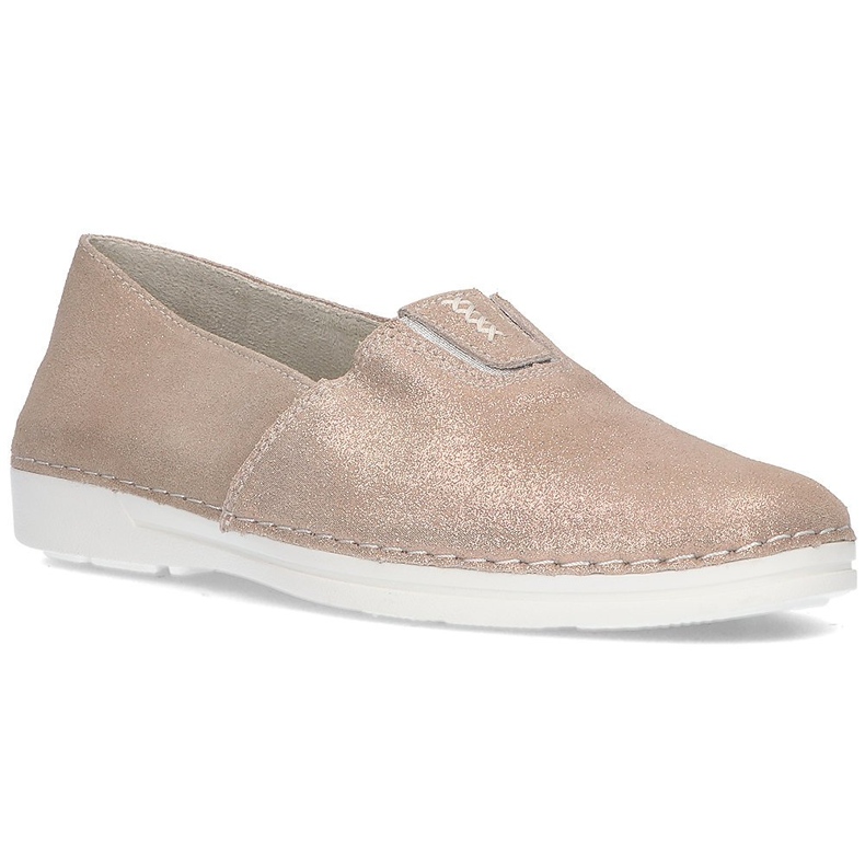 Leather slip-on shoes Filippo DP2134 / 21 Go golden