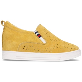 Leather shoes Filippo DP1356 / 21 Yl yellow