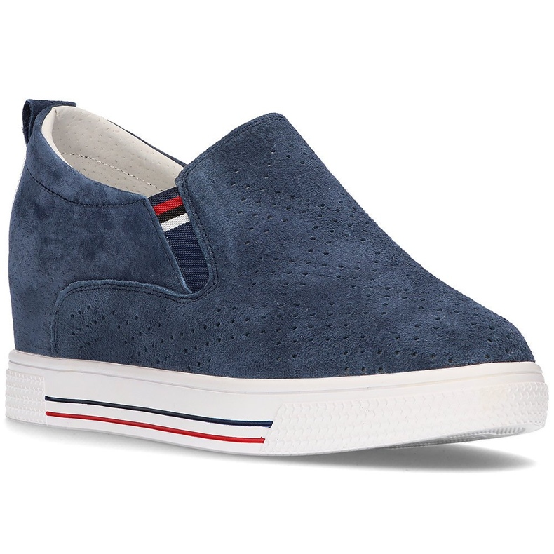 Leather shoes Filippo DP1356 / 21 Nv navy blue