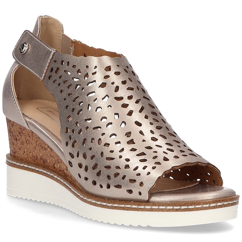 Sandals on the wedge Filippo DS2074 / 21 Go golden