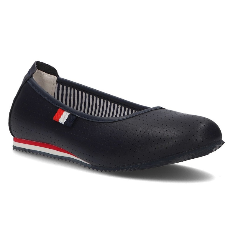 Leather ballerinas Filippo DP2171 / 21 Nv navy blue