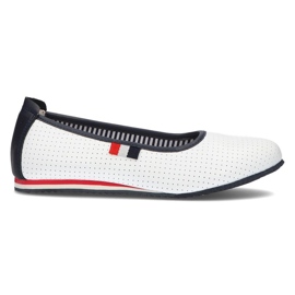 Leather ballerinas Filippo DP2171 / 21 Wh white