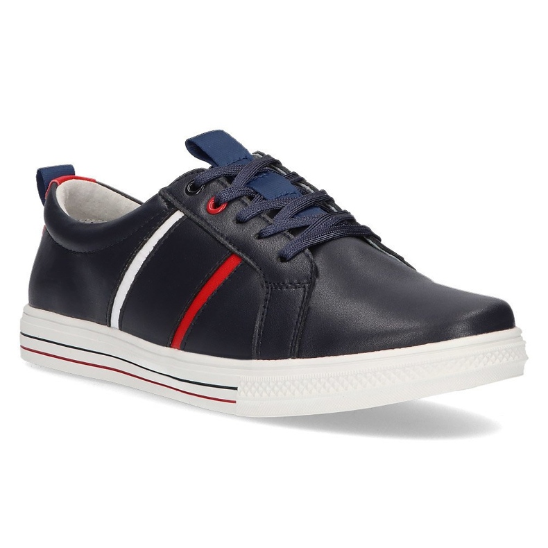 Leather shoes Filippo DP2045 / 21 Nv navy blue
